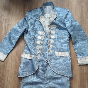 Prince Charming Classical Costume Suit 3pc Brocade Historical Costume
